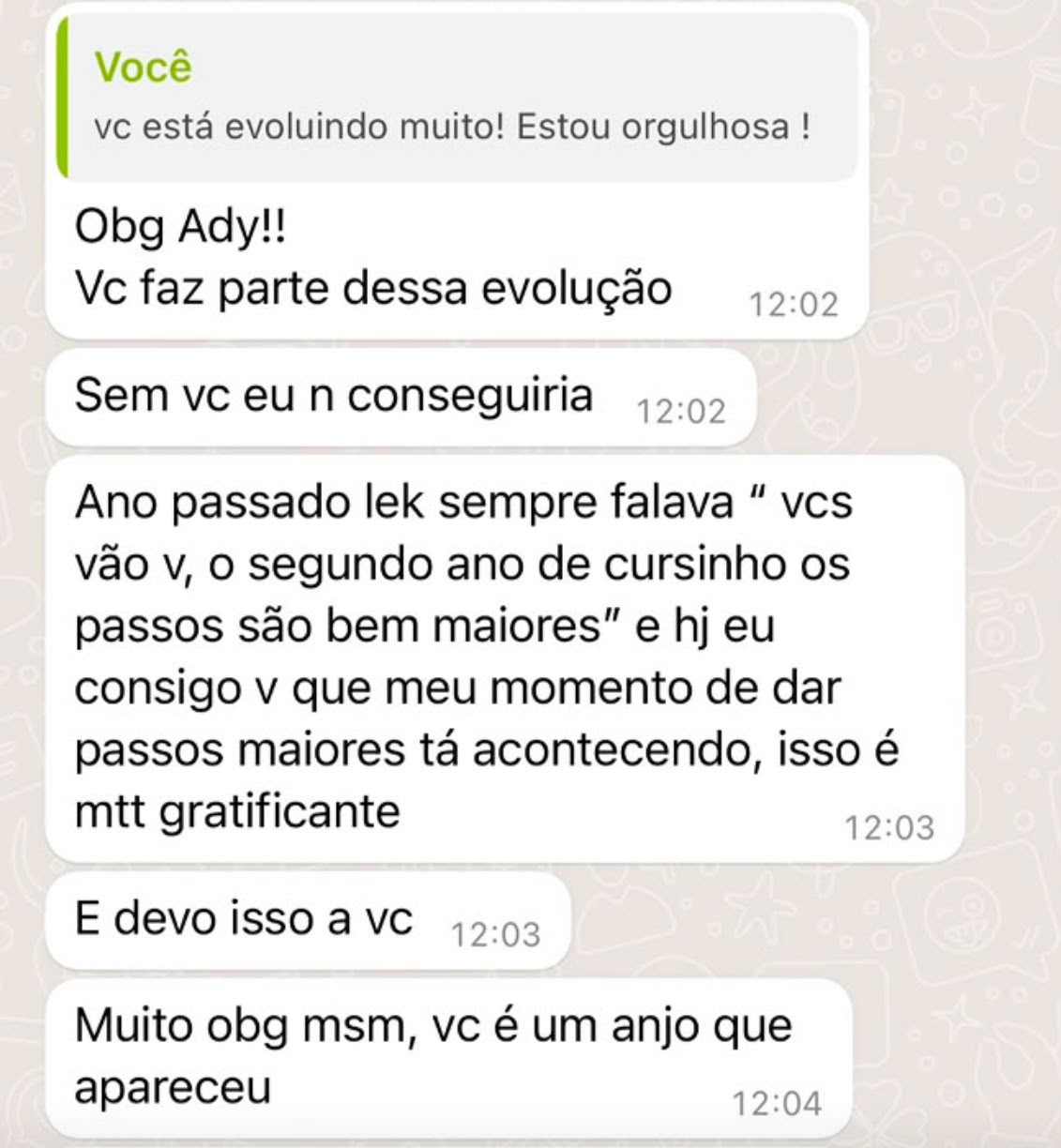 depoimento você na lista 12