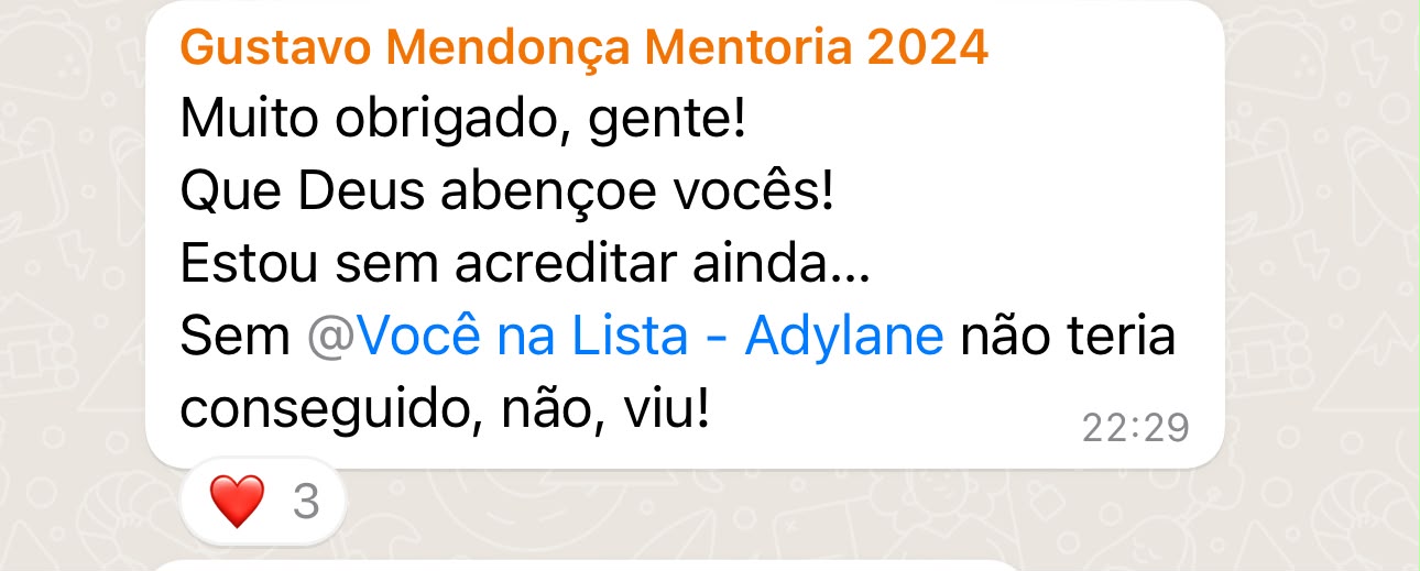 depoimento você na lista 3